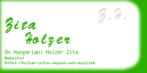 zita holzer business card